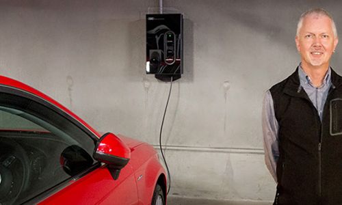 Incentives support new hybrid electric car charging station 
