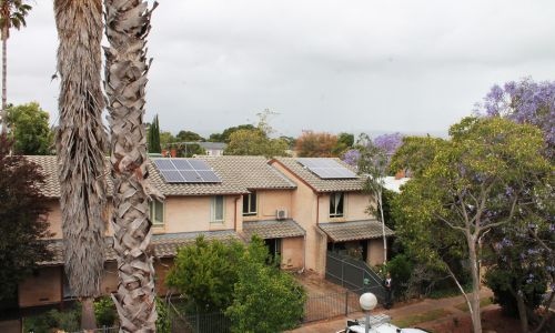 Solar Panels being installed on SA Housing Trust homes