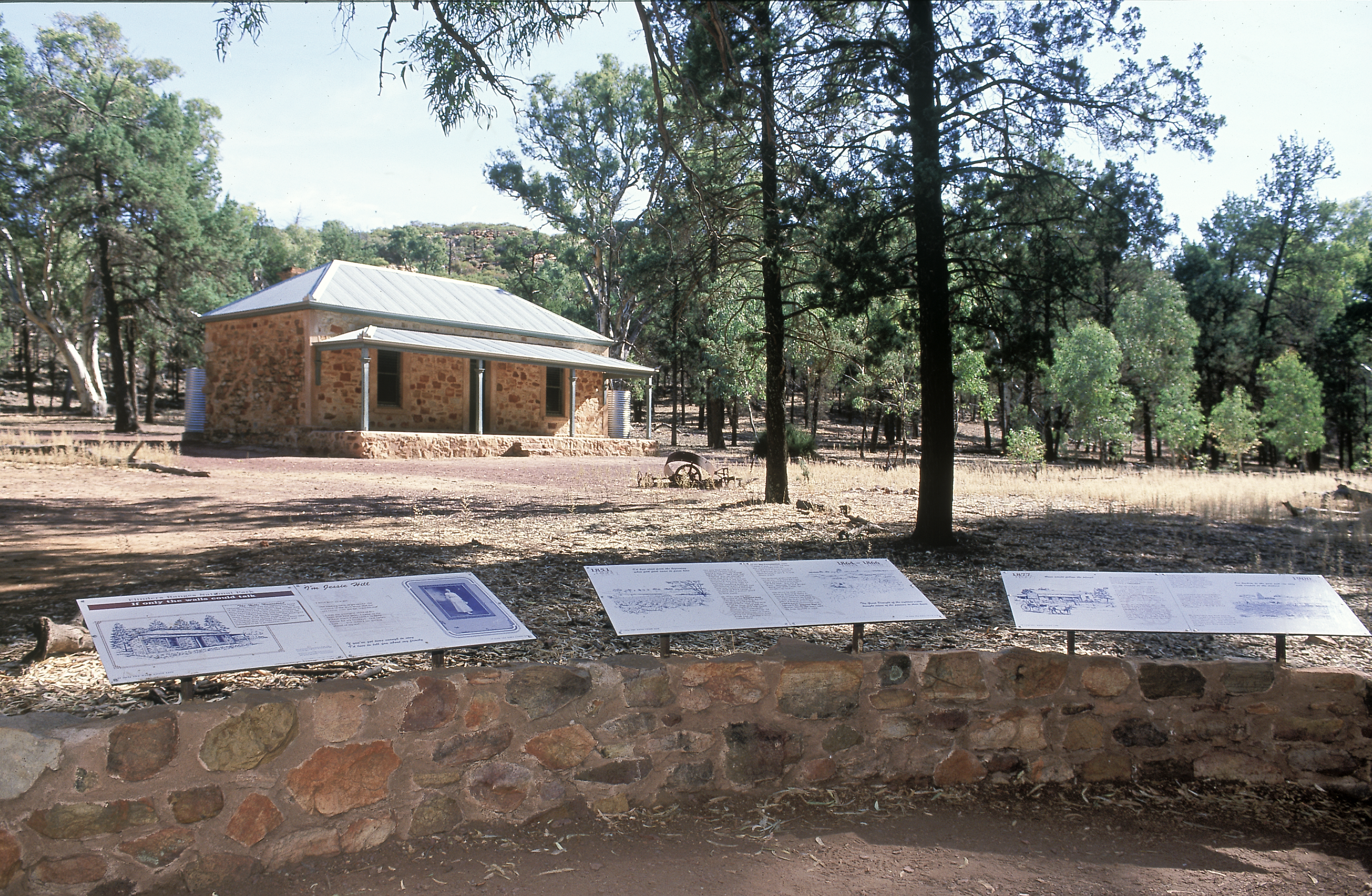 Take the Hills Homestead Walk into Wilpena Pound and learn about an ill-fated farming venture.