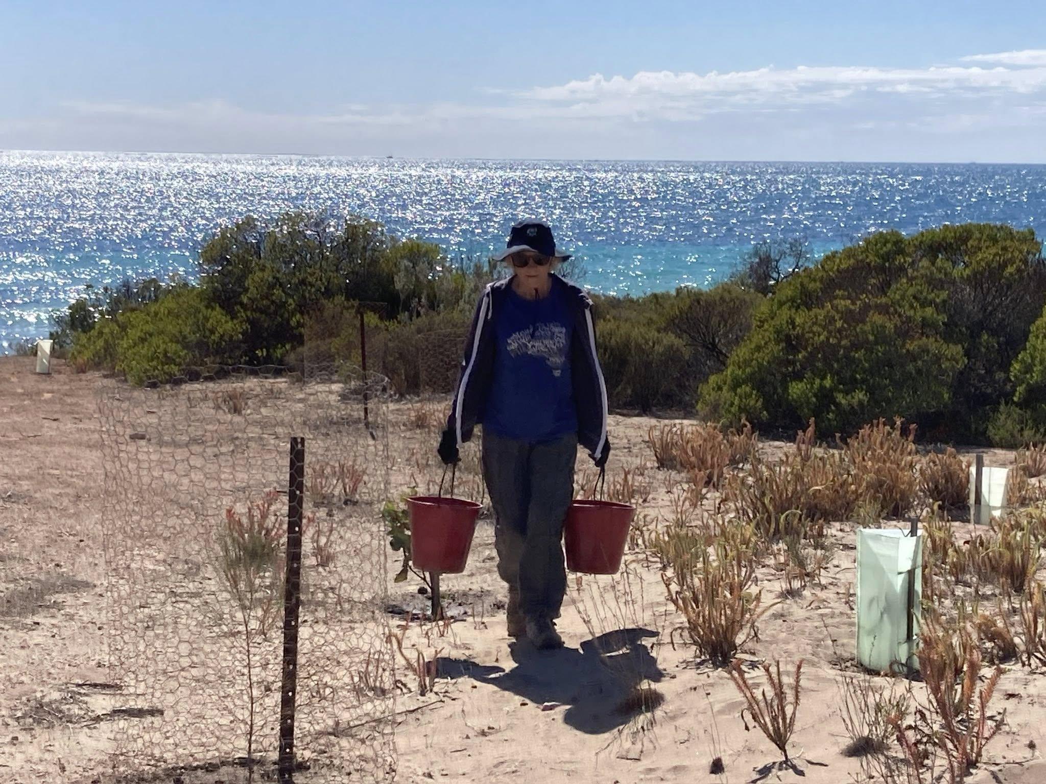 Working bee with the Friends of Southern Eyre Peninsula Parks