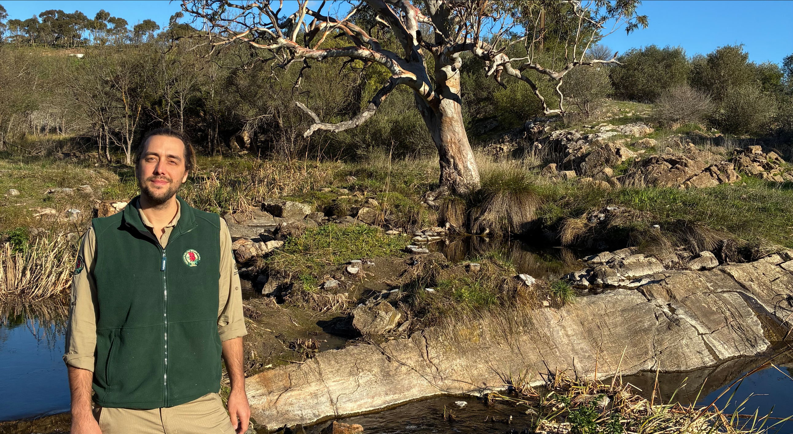 Angus Droogan-Turniski, Restoration Ecologist, National Parks and Wildlife Service South Australia.