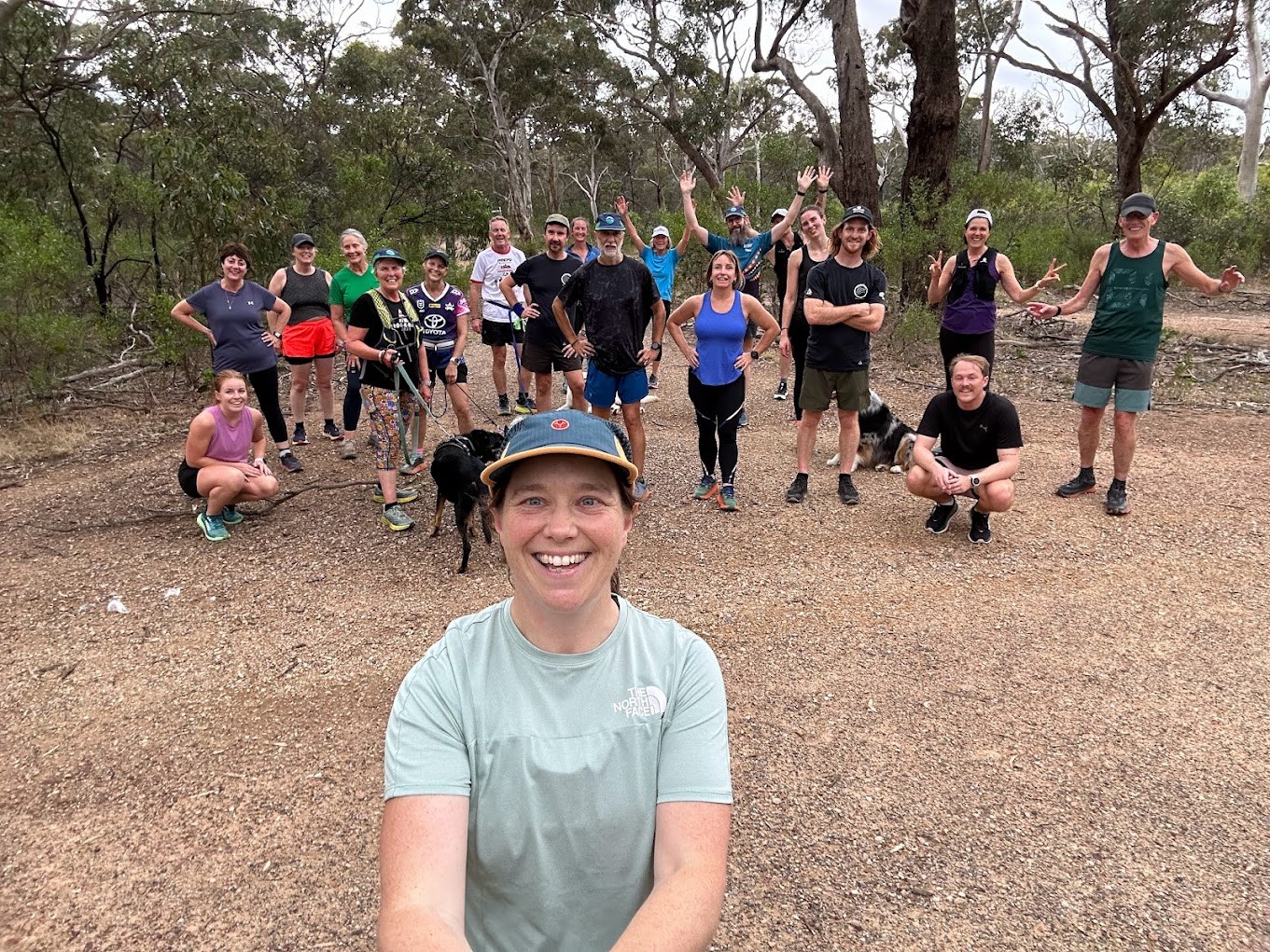 Social runs in Belair National Park