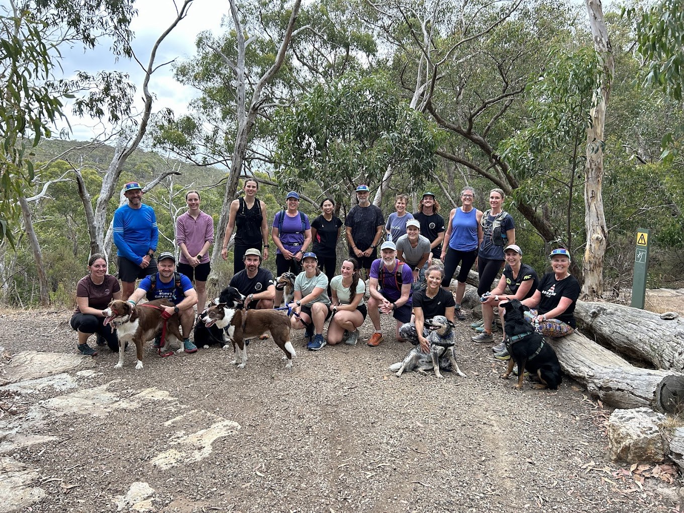 Social runs in Belair National Park