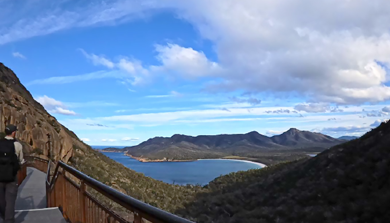 A stop at Wineglass Bay.