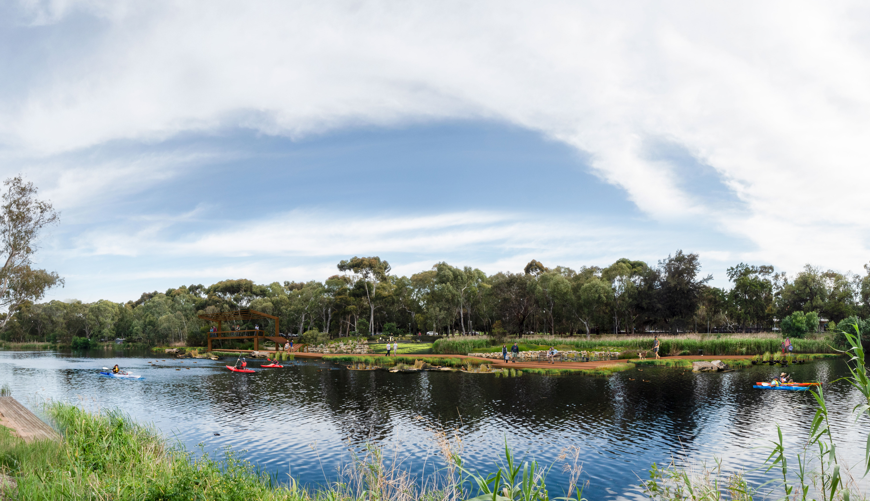 Transforming the River Torrens in CBD artist's impression