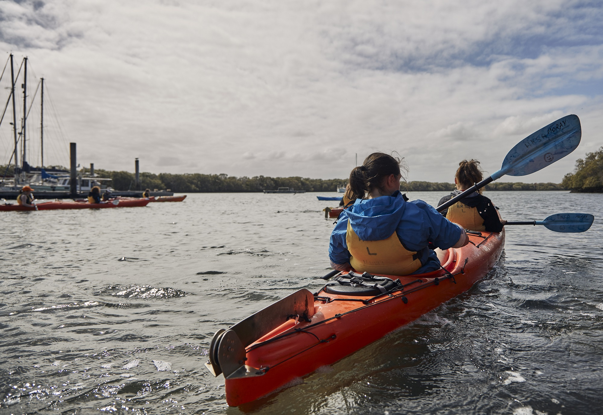 Eloise kayaking during the 2021 Youth Coastal Ambassadors.