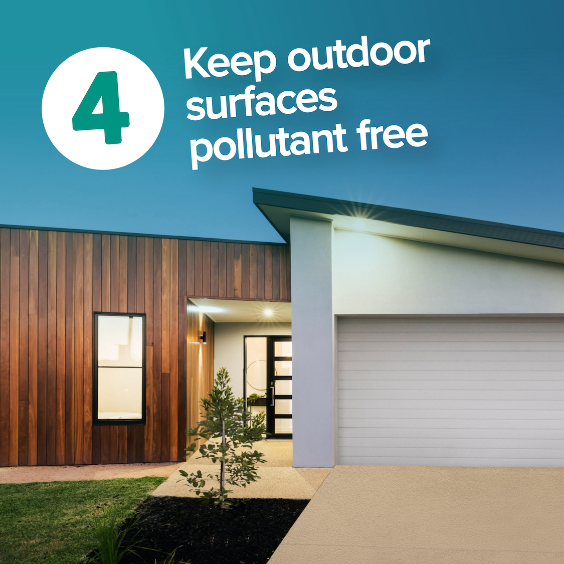 Keep outdoor surfaces pollutant free