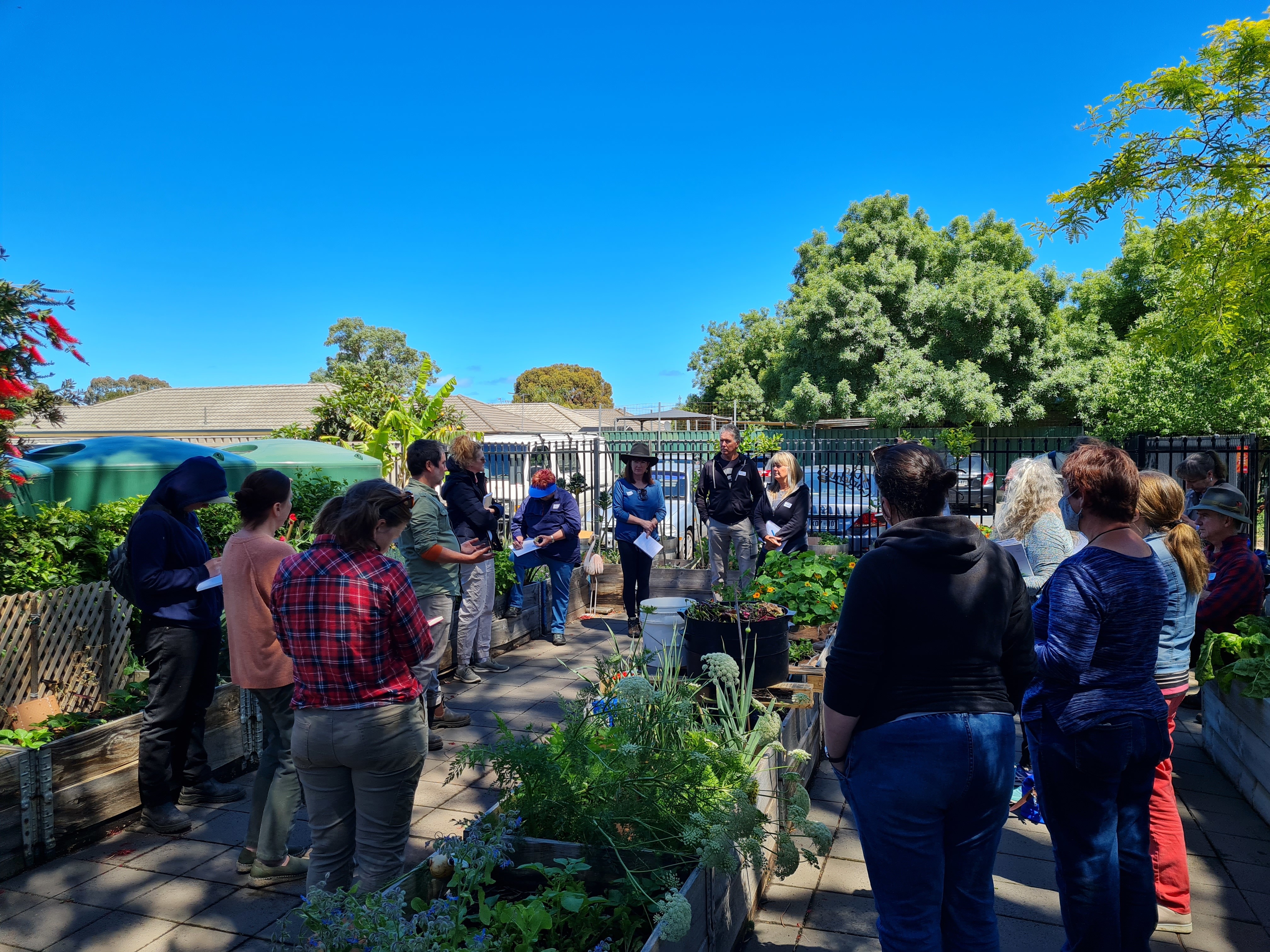 A soils workshop at the Port Environment Centre.