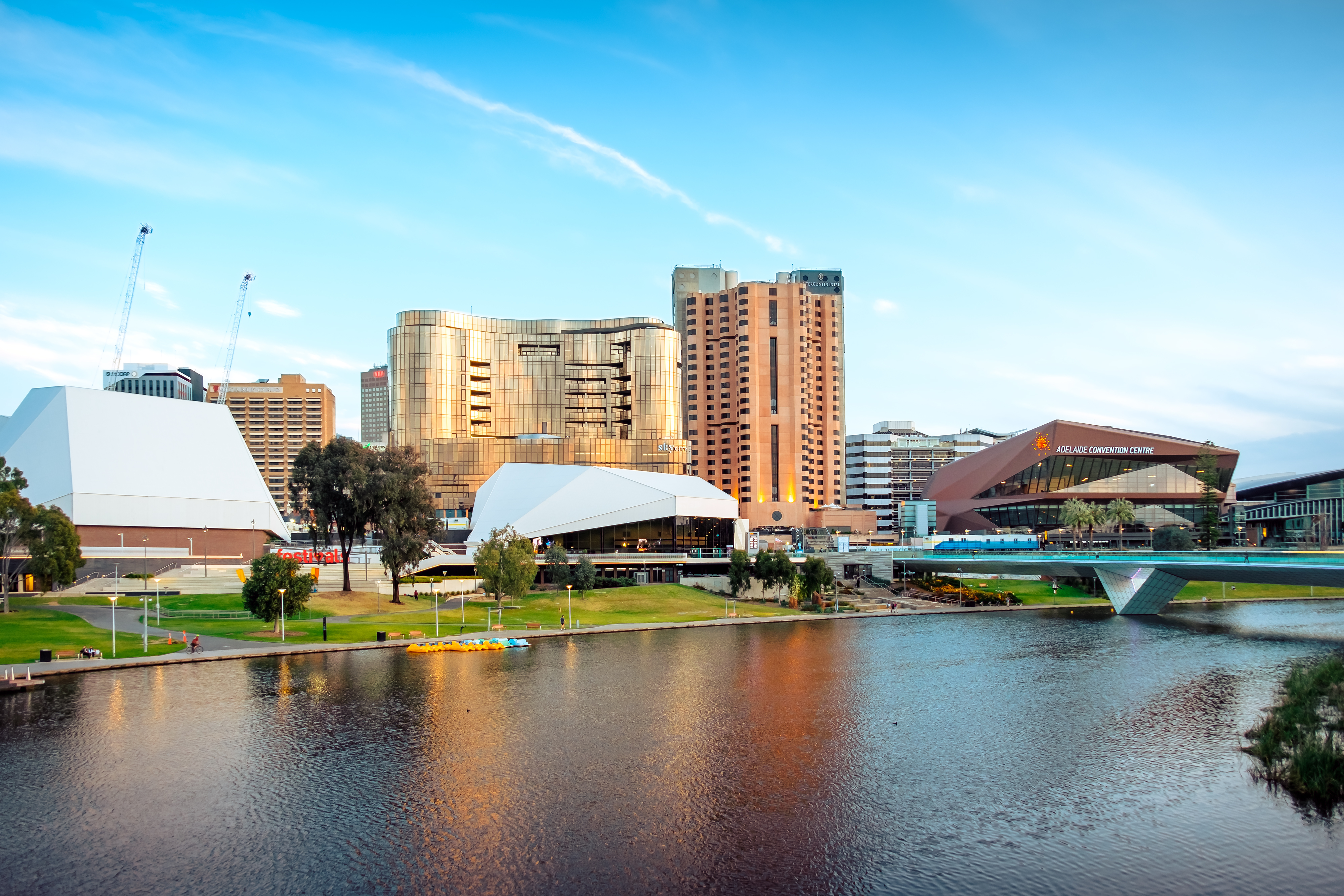 Torrens Lake near Adelaide Festival Centre