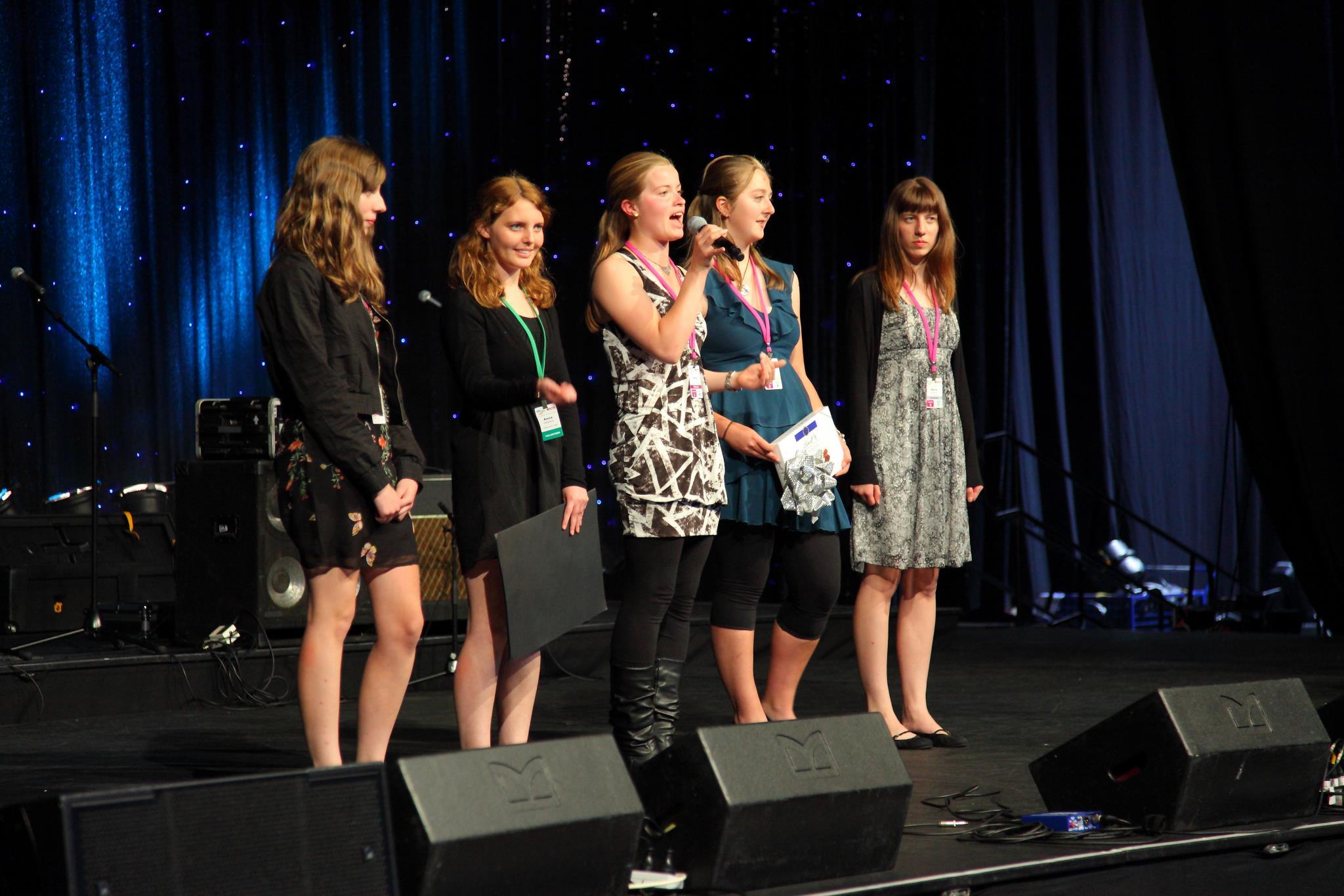 Amy presenting as a school student at the Adelaide Kids Teaching Kids environment conference.