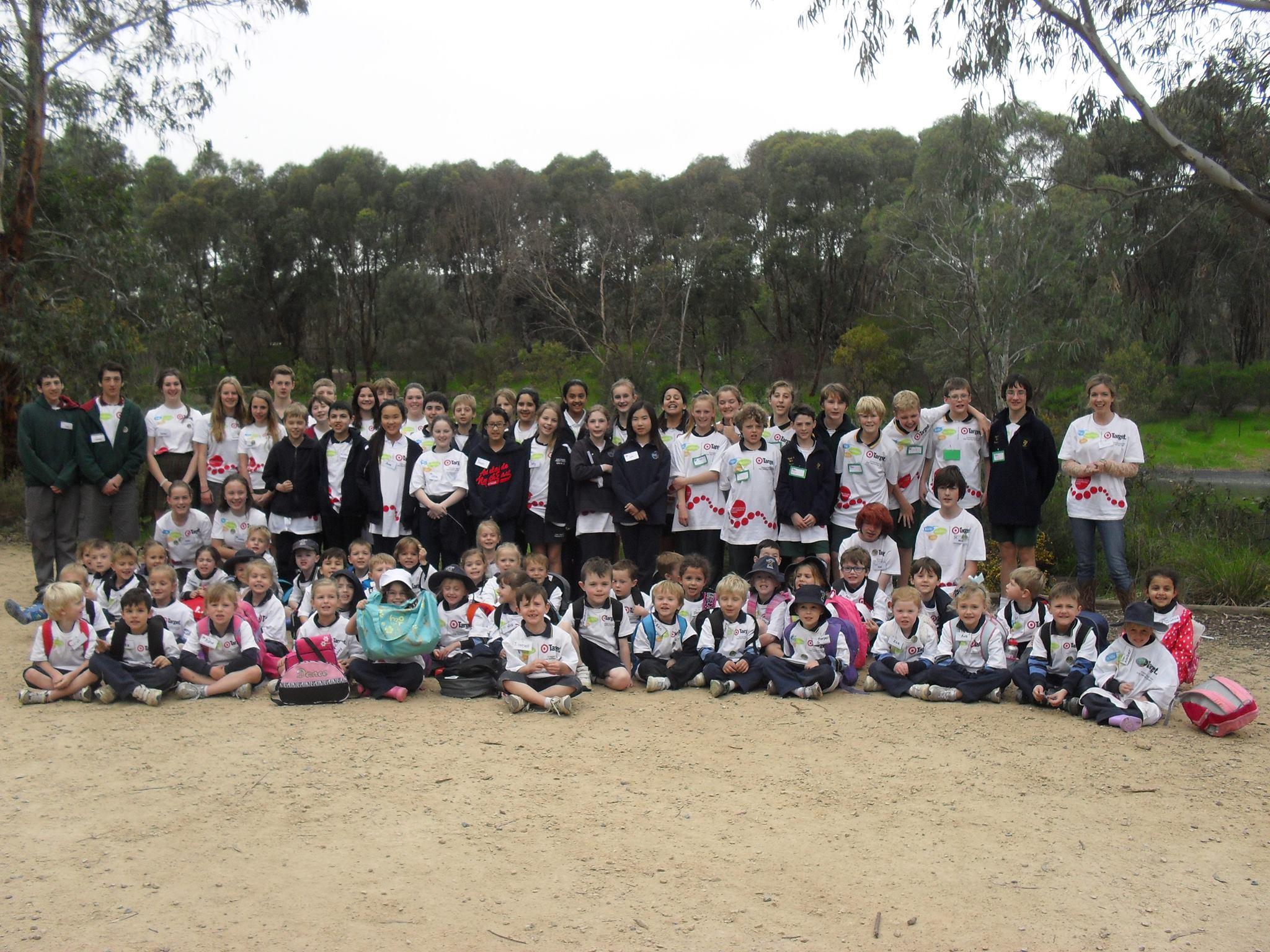 Amy with a group of students at a Kids Teaching Kids Conference, this time around, attending as an ambassador.