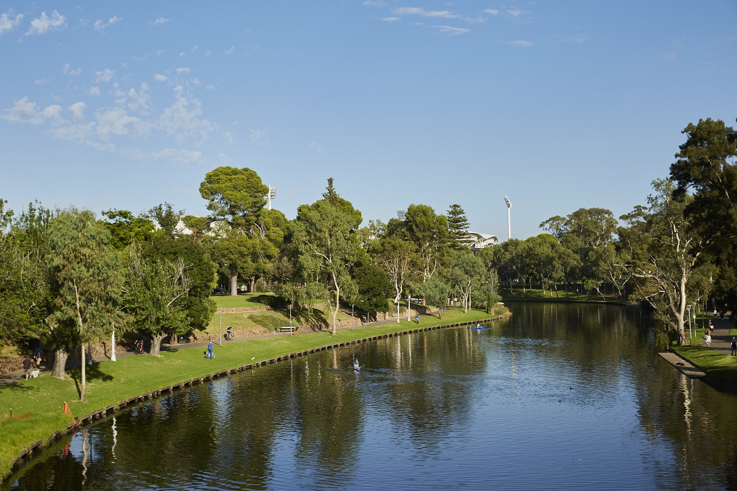 The River Torrens / Karrawirra Pari in the Adelaide CBD.